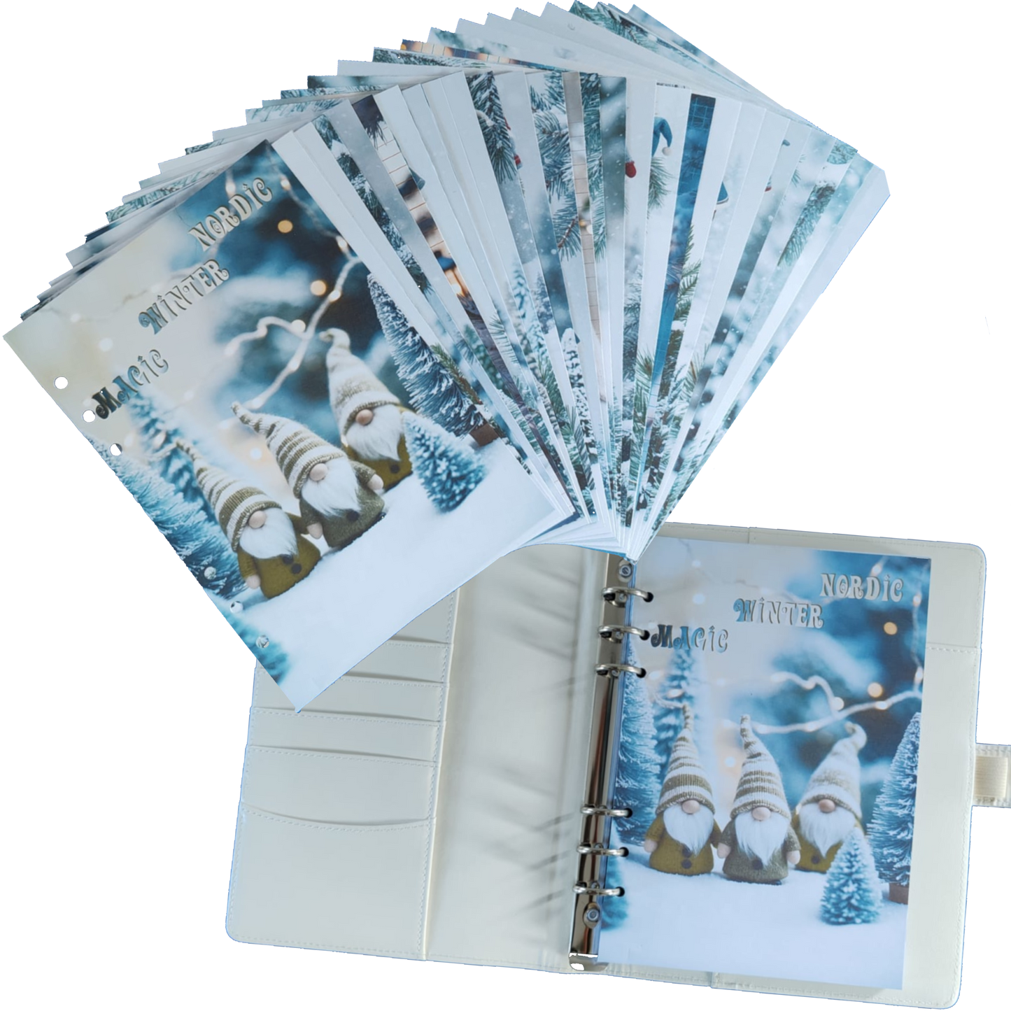 Nordic Winter Magic - DIN A5 / DIN A6 Ringbucheinlagen