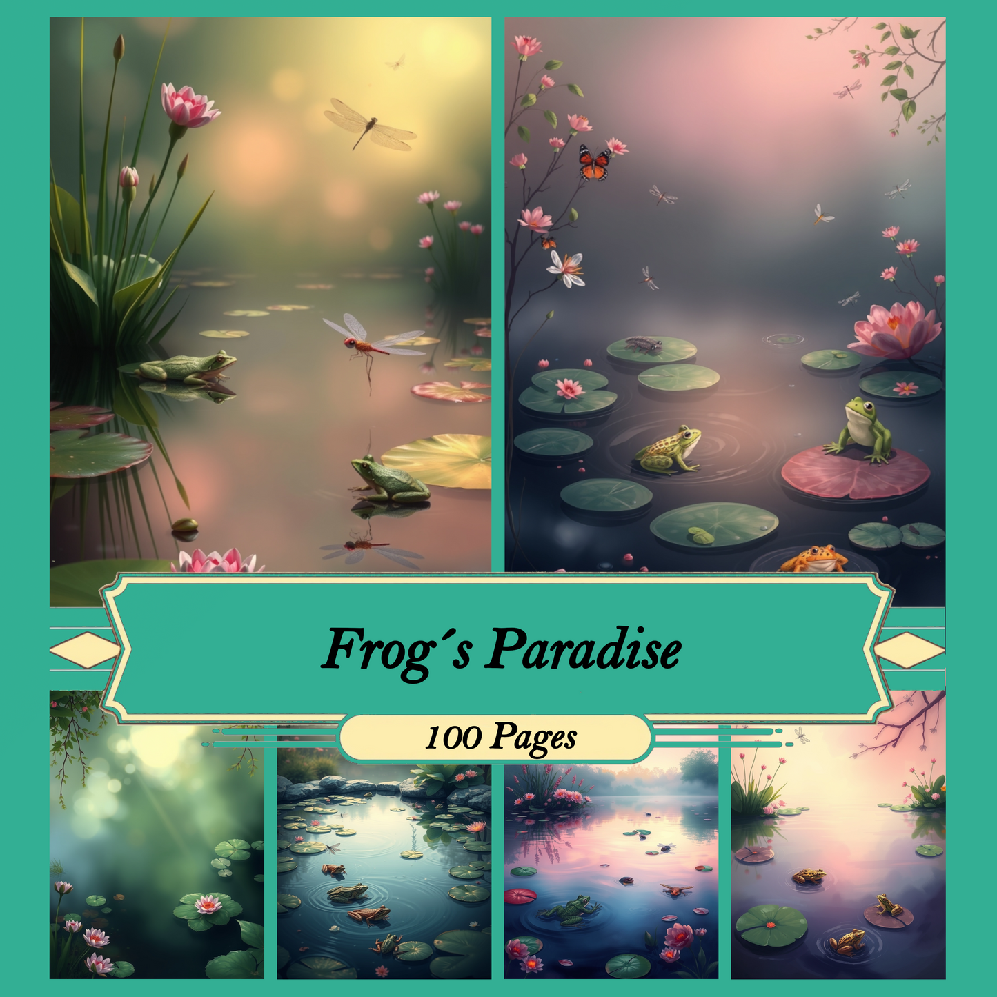 Frog´s Paradise | Digital Download | 100 Bilder | Scrapbook | DIN A4