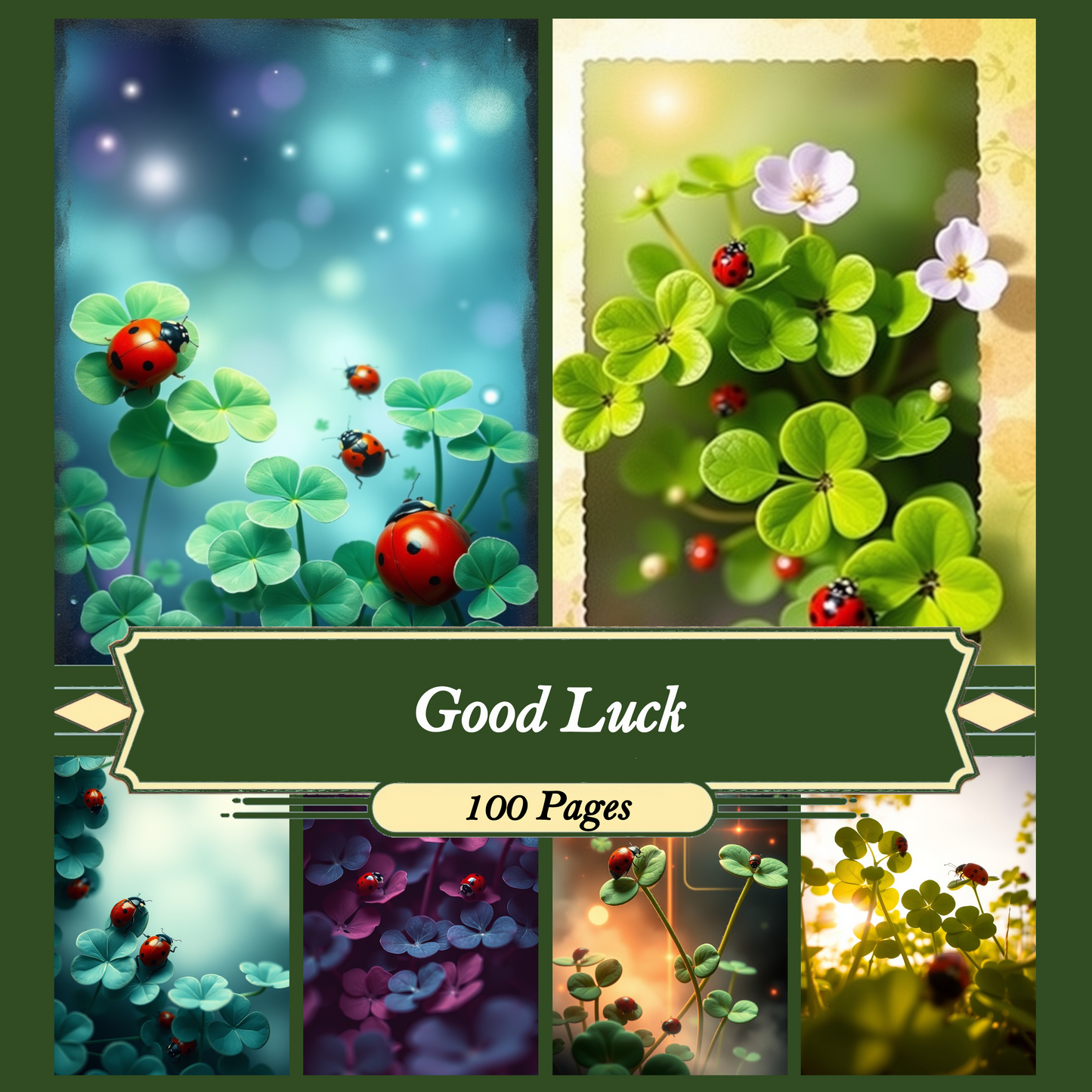 Good Luck | Digital Download | 100 Bilder | Scrapbook | DIN A4