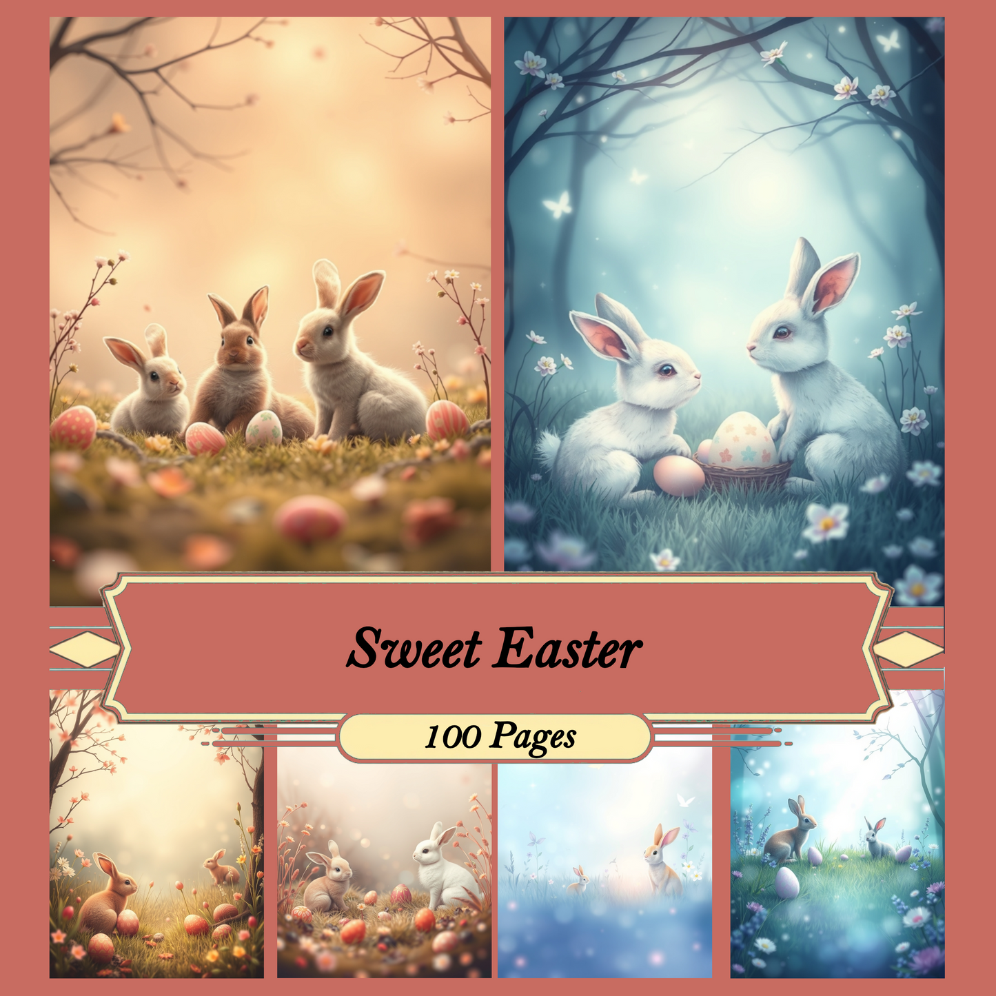 Sweet Easter | Digital Download | 100 Bilder | Scrapbook | DIN A4