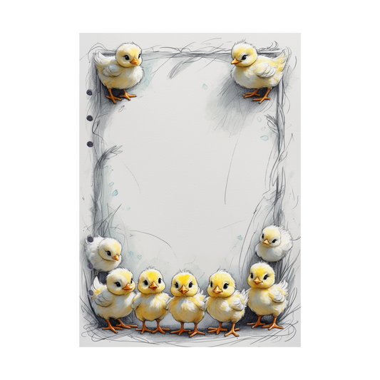 DIN A5 Ringbucheinlagen 6-fach Lochung mit Motiv | Happy Easter 11