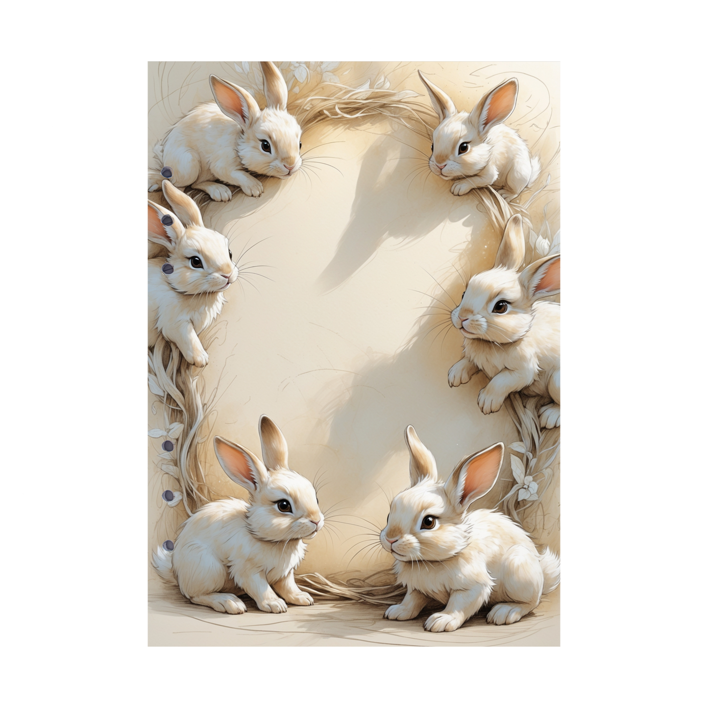 DIN A5 Ringbucheinlagen 6-fach Lochung mit Motiv | Happy Easter 12
