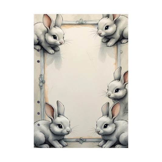 DIN A5 Ringbucheinlagen 6-fach Lochung mit Motiv | Happy Easter 15