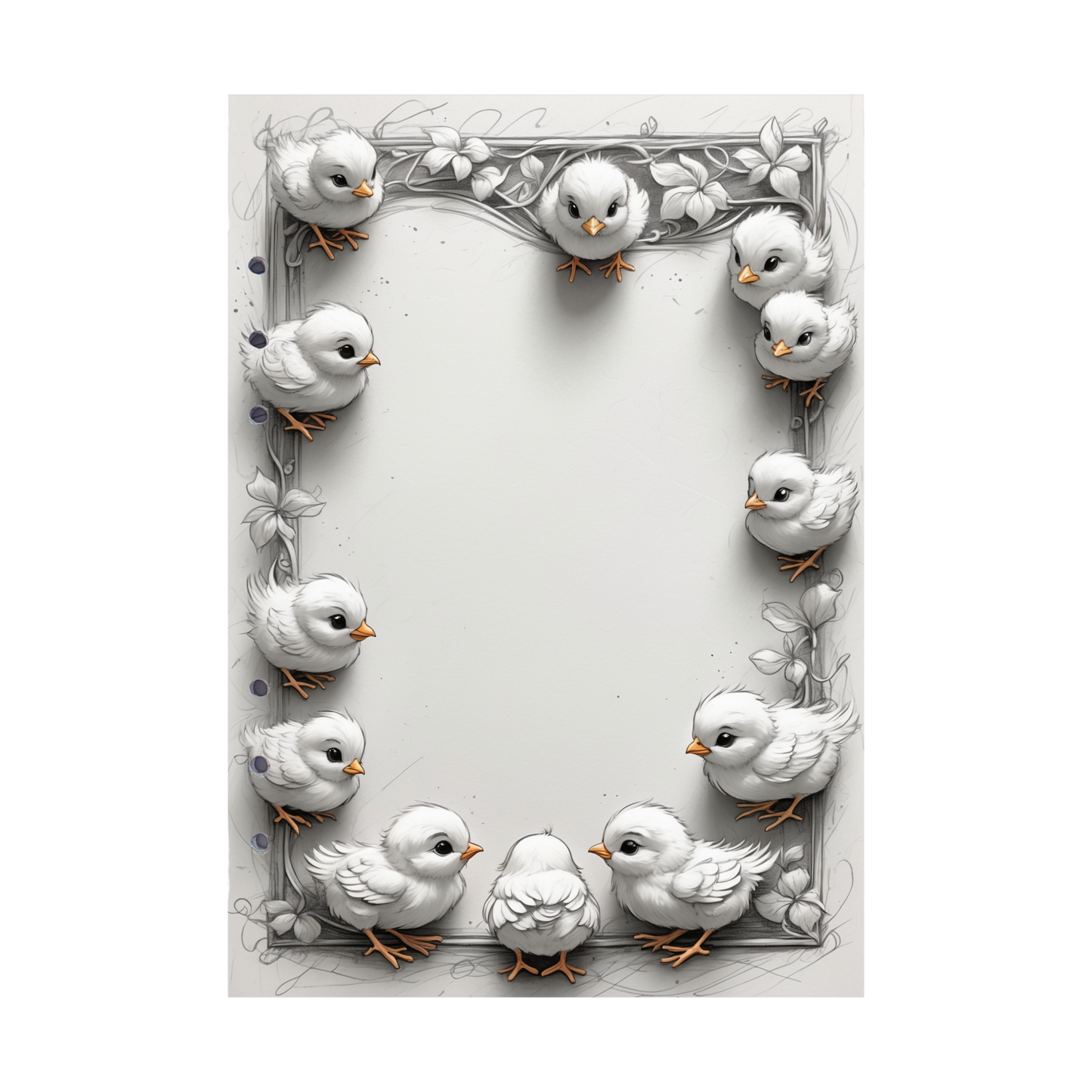 DIN A5 Ringbucheinlagen 6-fach Lochung mit Motiv | Happy Easter 16