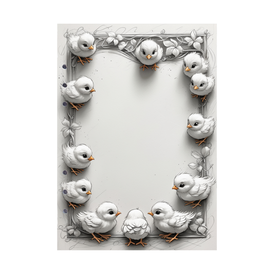 DIN A5 Ringbucheinlagen 6-fach Lochung mit Motiv | Happy Easter 16