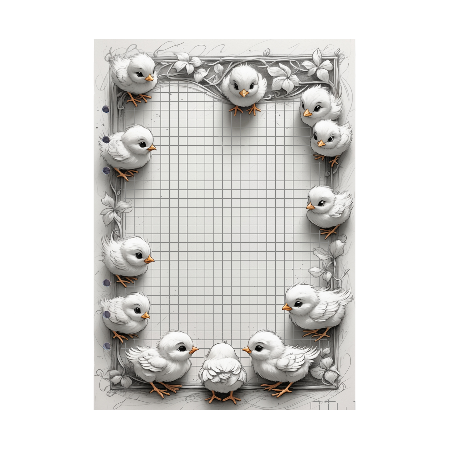 DIN A5 Ringbucheinlagen 6-fach Lochung mit Motiv | Happy Easter 16