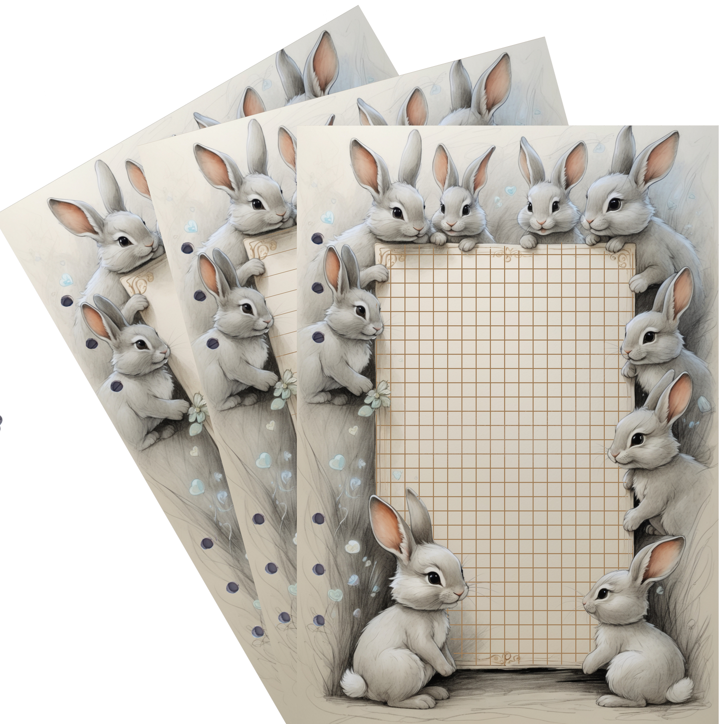 DIN A5 Ringbucheinlagen 6-fach Lochung mit Motiv | Happy Easter 18