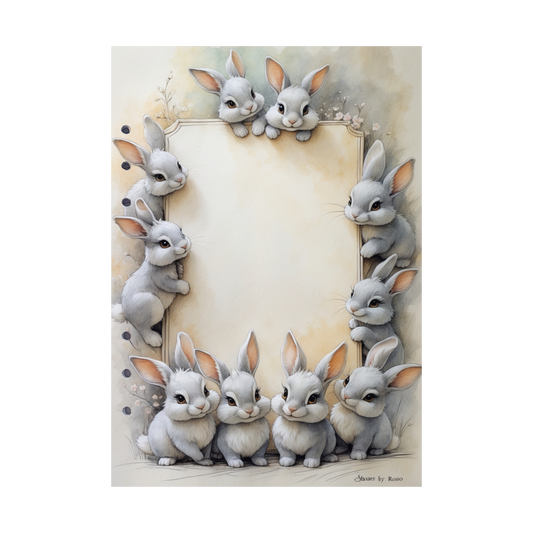 DIN A5 Ringbucheinlagen 6-fach Lochung mit Motiv | Happy Easter 19