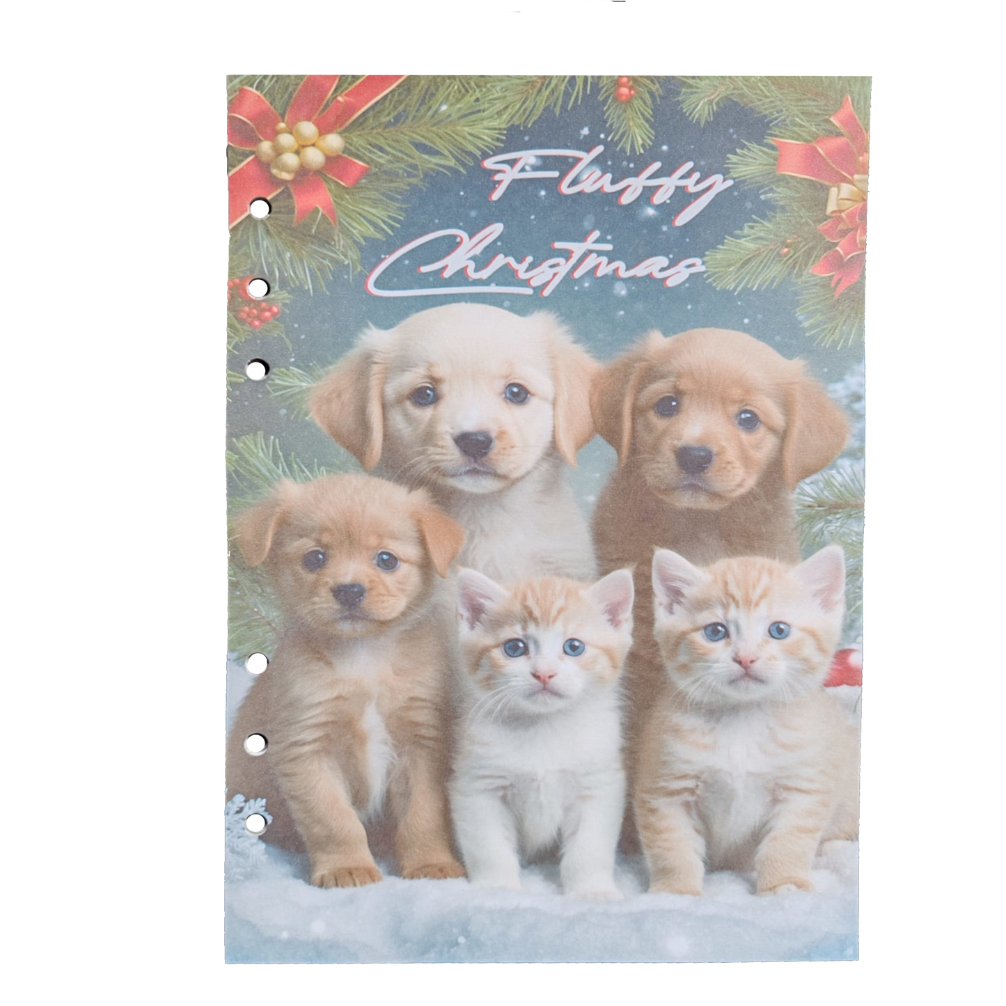 Fluffy Christmas - DIN A5 / DIN A6 Journaleinlagen