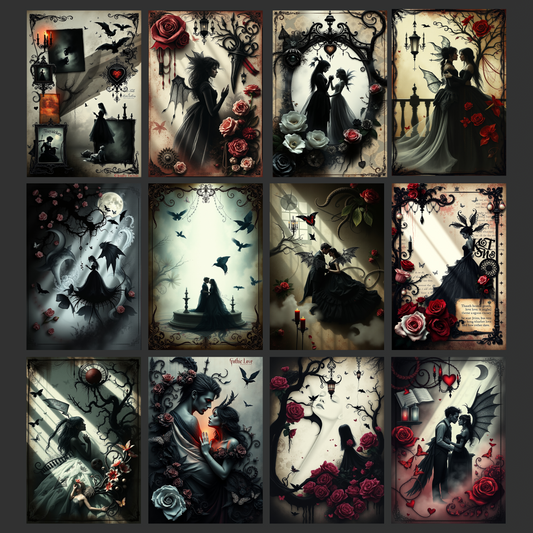 Gothic Love | Digital Download | 100 Bilder | Scrapbook | DIN A4