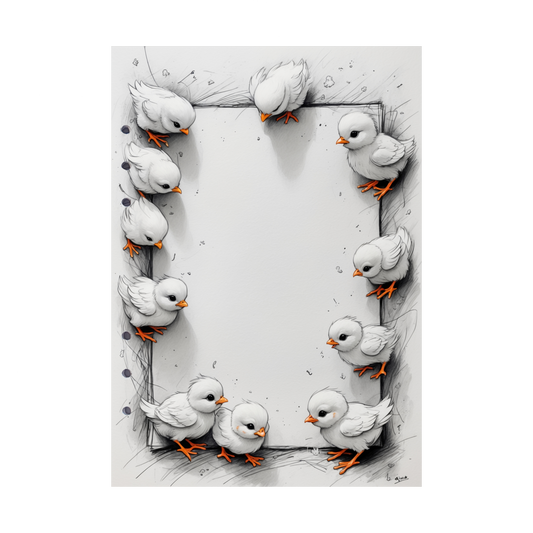 DIN A5 Ringbucheinlagen 6-fach Lochung mit Motiv | Happy Easter 2