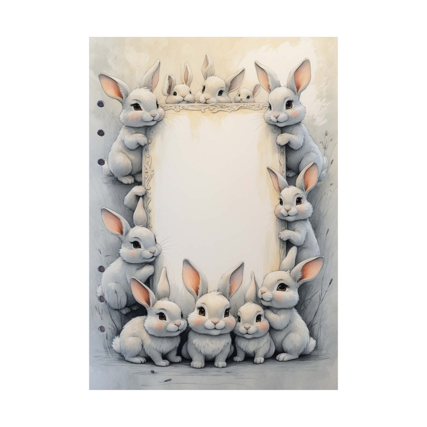 DIN A5 Ringbucheinlagen 6-fach Lochung mit Motiv | Happy Easter 21