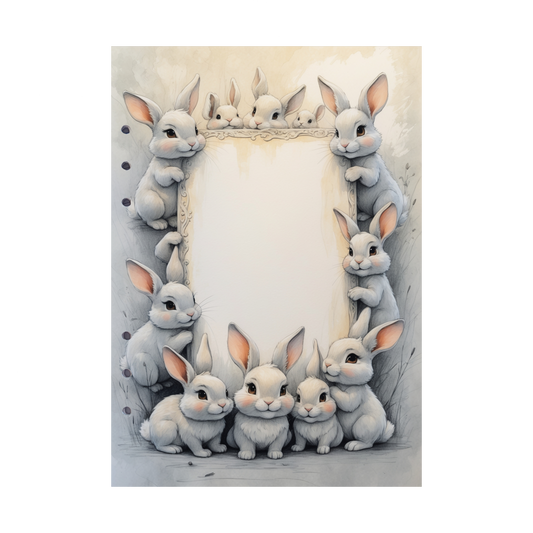 DIN A5 Ringbucheinlagen 6-fach Lochung mit Motiv | Happy Easter 21