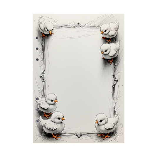 DIN A5 Ringbucheinlagen 6-fach Lochung mit Motiv | Happy Easter 22