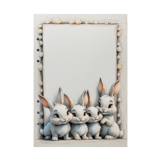 DIN A5 Ringbucheinlagen 6-fach Lochung mit Motiv | Happy Easter 23