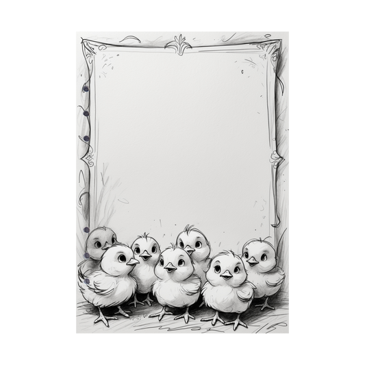 DIN A5 Ringbucheinlagen 6-fach Lochung mit Motiv | Happy Easter 24