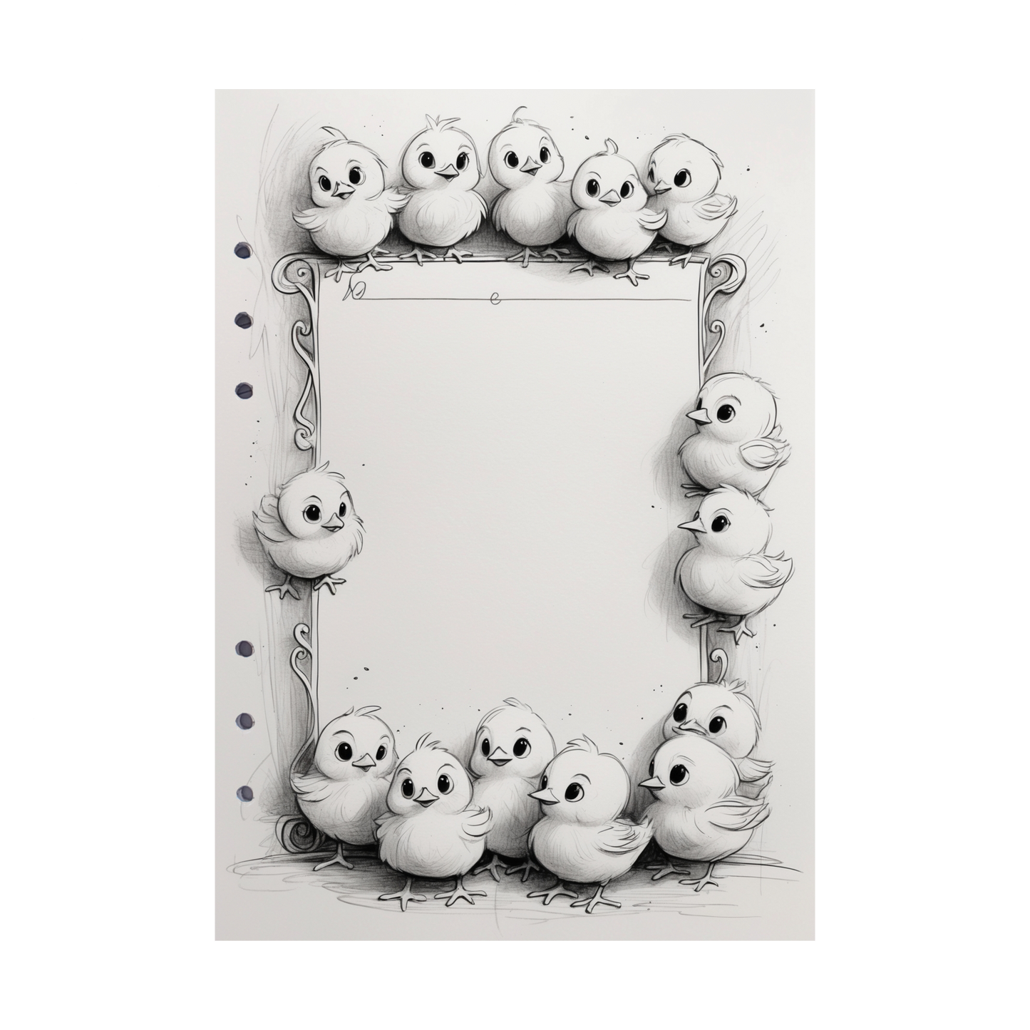 DIN A5 Ringbucheinlagen 6-fach Lochung mit Motiv | Happy Easter 25