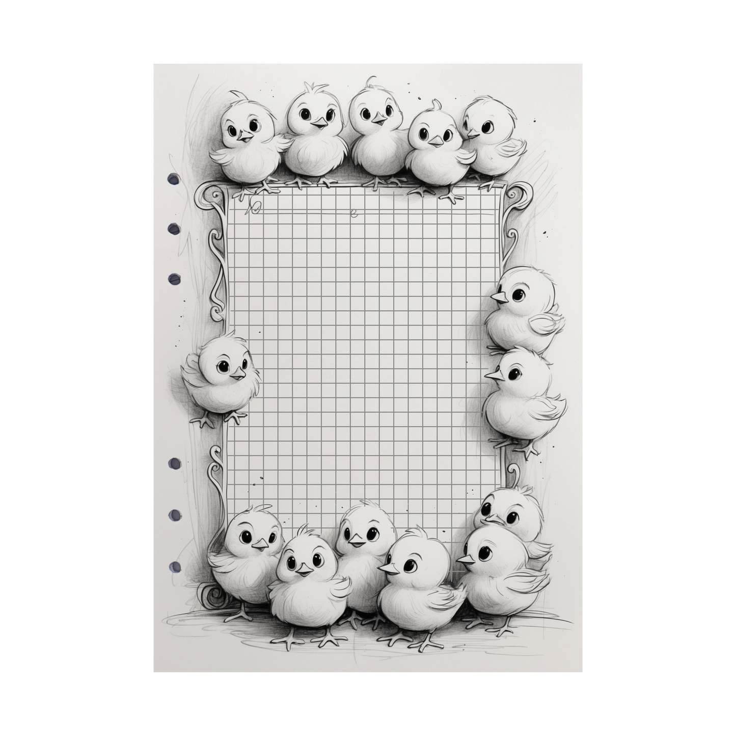 DIN A5 Ringbucheinlagen 6-fach Lochung mit Motiv | Happy Easter 25