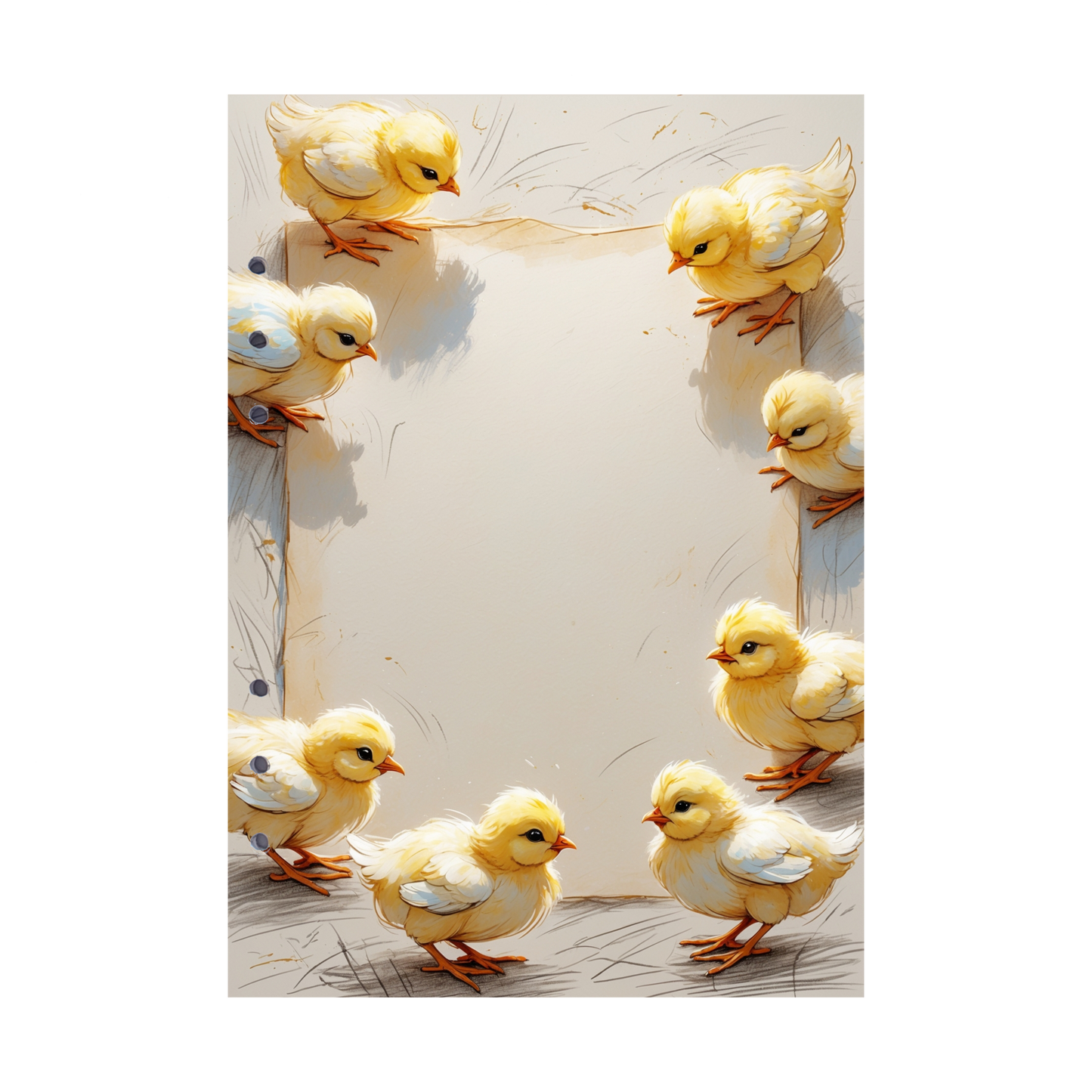 DIN A5 Ringbucheinlagen 6-fach Lochung mit Motiv | Happy Easter 28