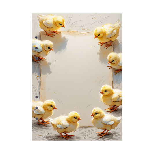 DIN A5 Ringbucheinlagen 6-fach Lochung mit Motiv | Happy Easter 28