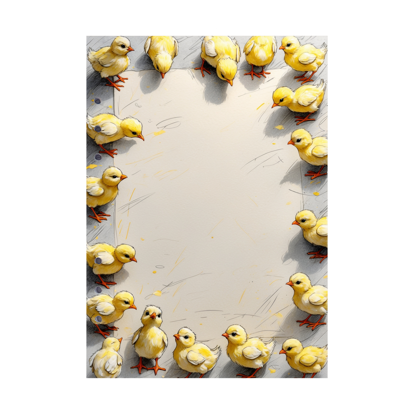 DIN A5 Ringbucheinlagen 6-fach Lochung mit Motiv | Happy Easter 29