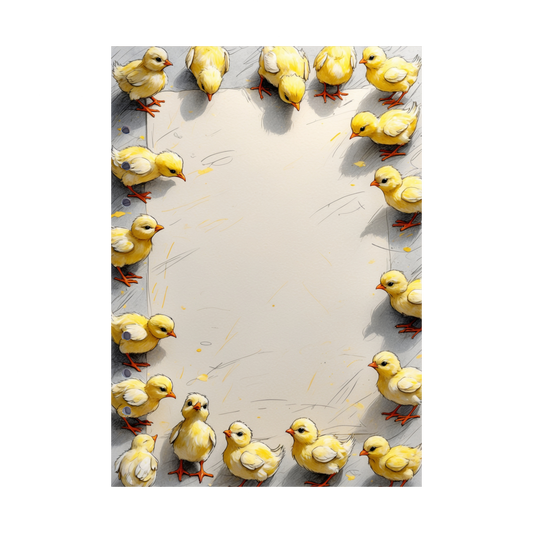 DIN A5 Ringbucheinlagen 6-fach Lochung mit Motiv | Happy Easter 29