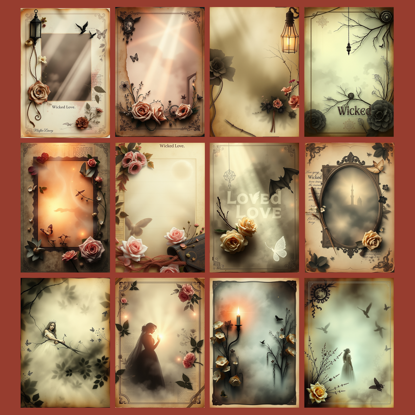 Wicked Love | Digital Download | 100 Bilder | Scrapbook | DIN A4