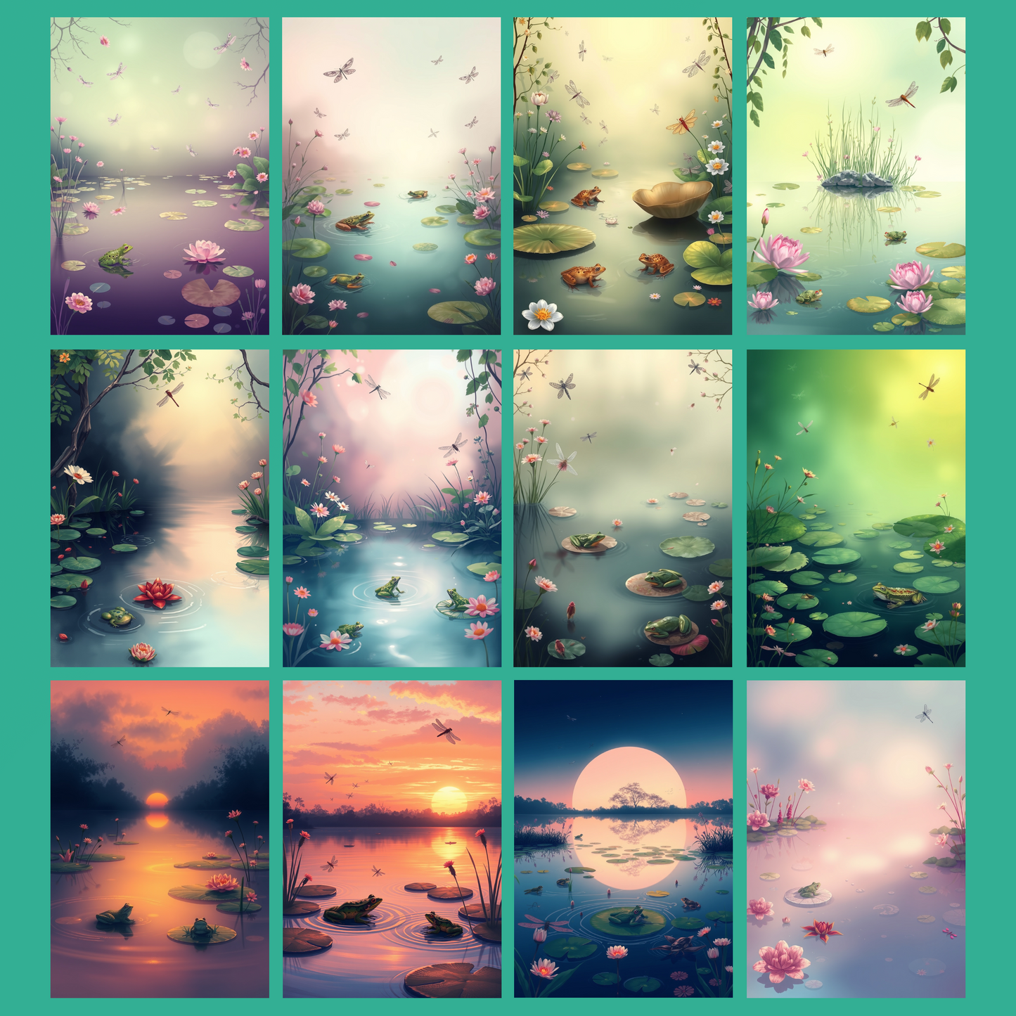Frog´s Paradise | Digital Download | 100 Bilder | Scrapbook | DIN A4