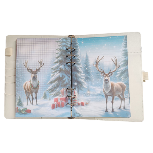 Snowy Reindeer Dreams - DIN A5 / DIN A6 Journaleinlagen