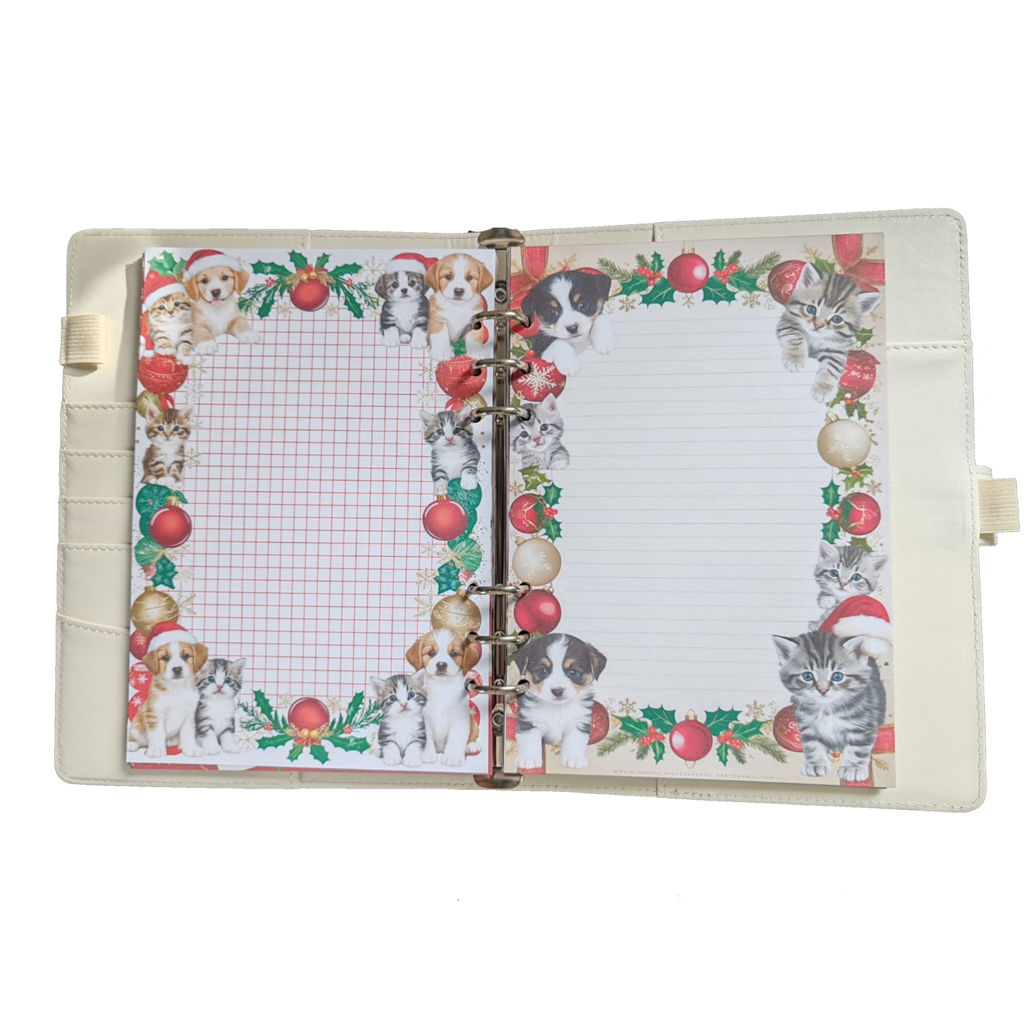 Fluffy Christmas - DIN A5 / DIN A6 Journaleinlagen