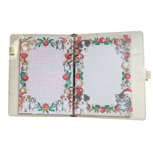 Fluffy Christmas - DIN A5 / DIN A6 Journaleinlagen