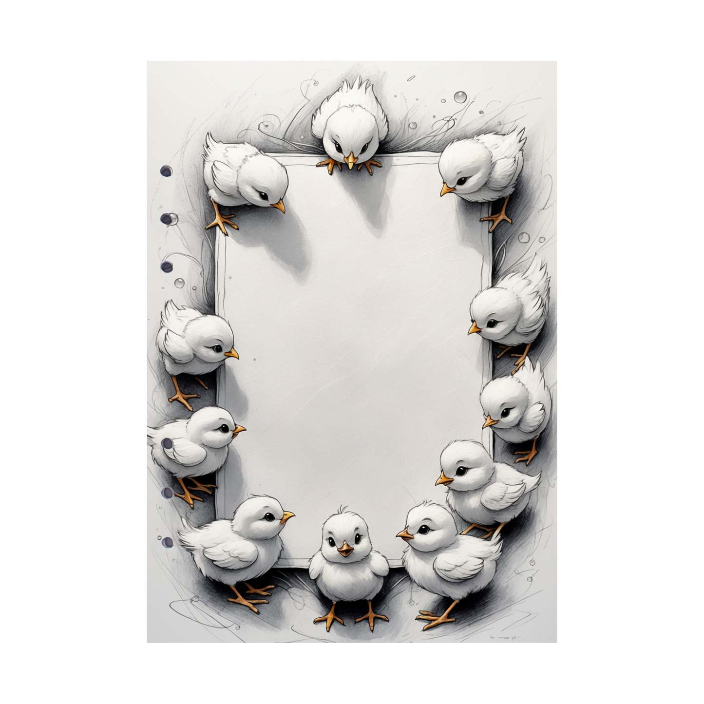DIN A5 Ringbucheinlagen 6-fach Lochung mit Motiv | Happy Easter 3