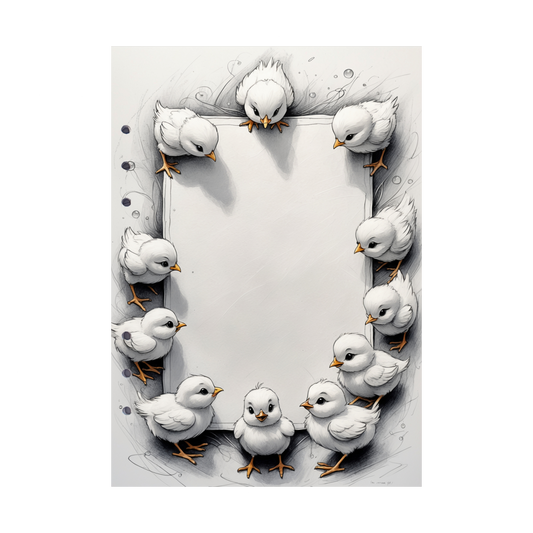 DIN A5 Ringbucheinlagen 6-fach Lochung mit Motiv | Happy Easter 3