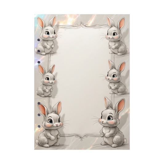 DIN A5 Ringbucheinlagen 6-fach Lochung mit Motiv | Happy Easter 33