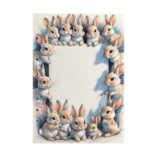 DIN A5 Ringbucheinlagen 6-fach Lochung mit Motiv | Happy Easter 34