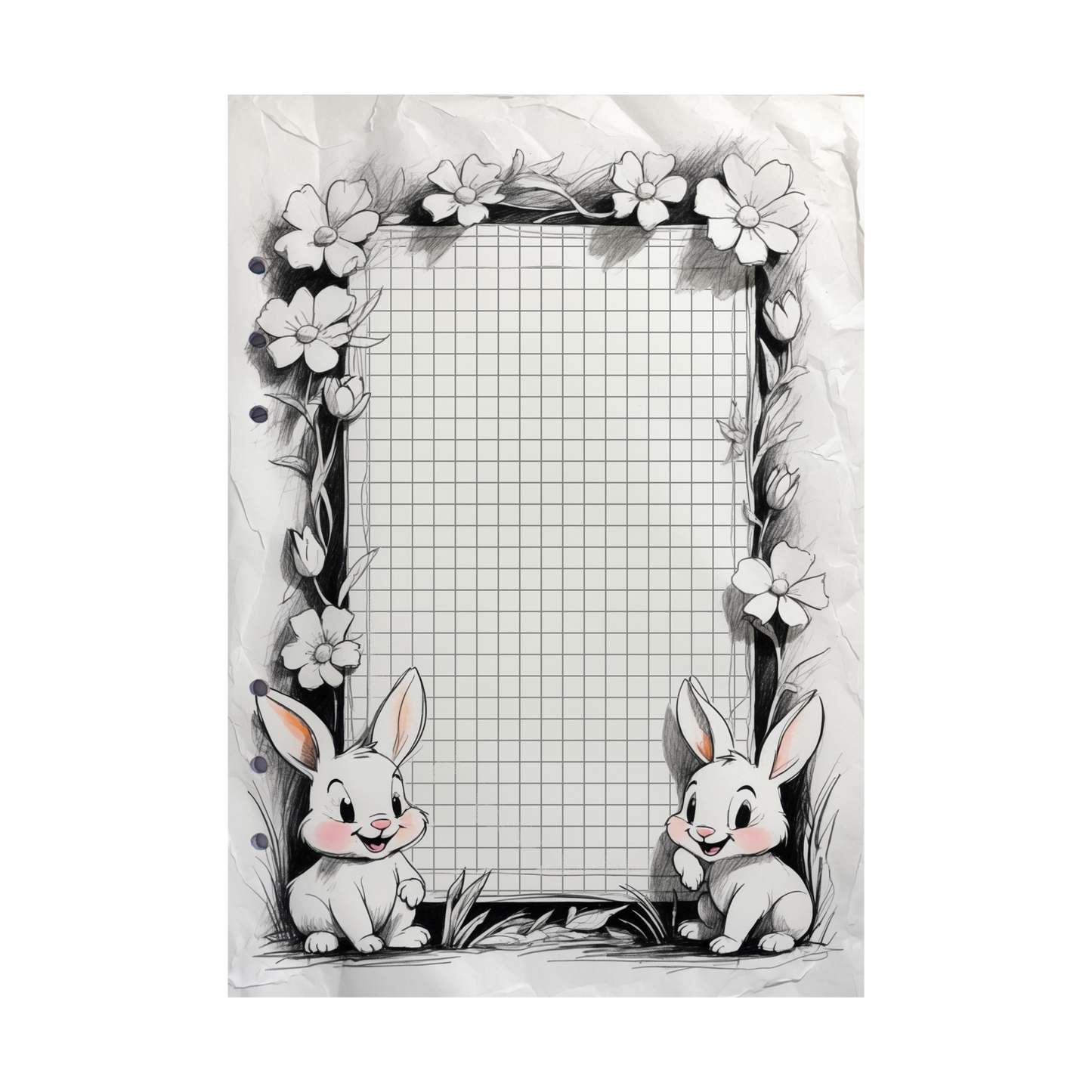 DIN A5 Ringbucheinlagen 6-fach Lochung mit Motiv | Happy Easter 38