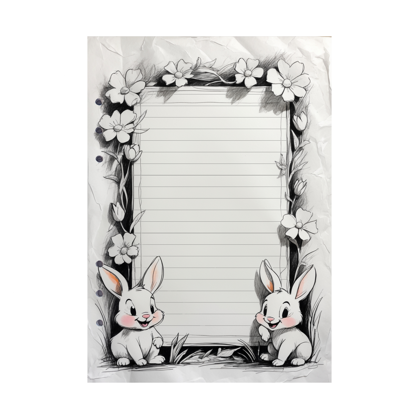 DIN A5 Ringbucheinlagen 6-fach Lochung mit Motiv | Happy Easter 38