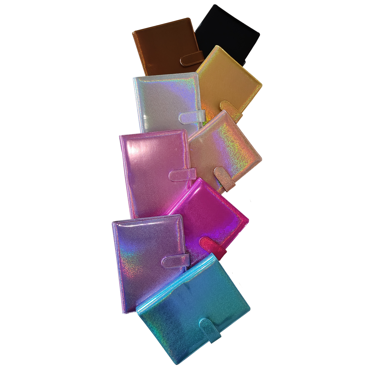 DIN A5 Ringbuch - holografisch Dark-Pink