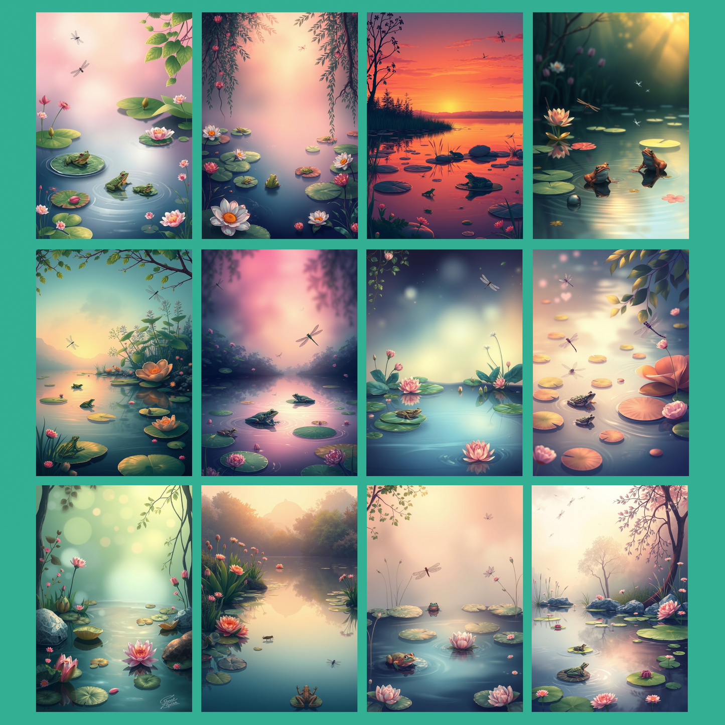 Frog´s Paradise | Digital Download | 100 Bilder | Scrapbook | DIN A4