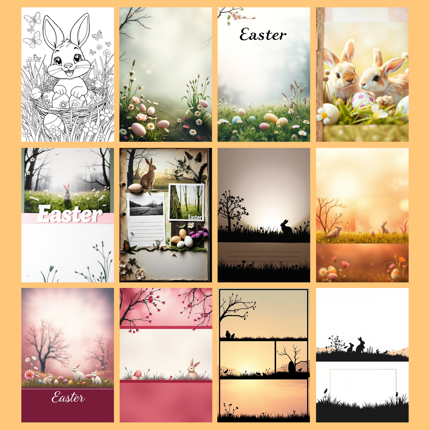 Easter Creative Mix | Digital Download | 100 Bilder | Scrapbook | A4