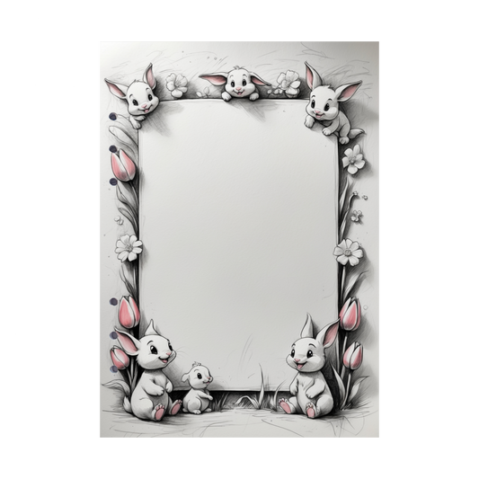 DIN A5 Ringbucheinlagen 6-fach Lochung mit Motiv | Happy Easter 41