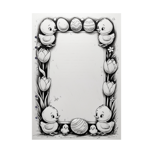 DIN A5 Ringbucheinlagen 6-fach Lochung mit Motiv | Happy Easter 42