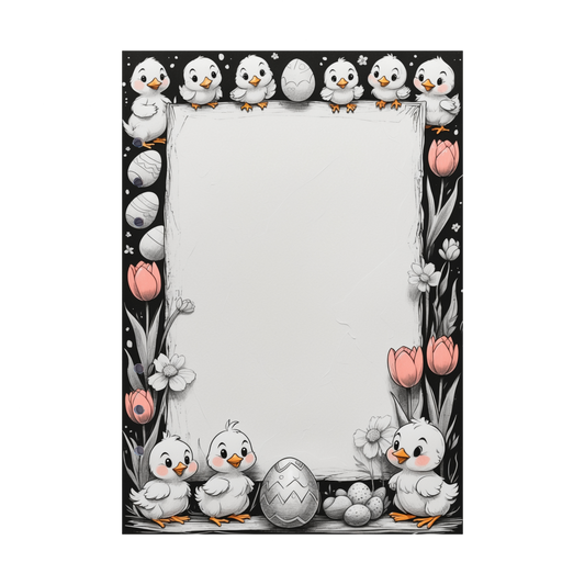 DIN A5 Ringbucheinlagen 6-fach Lochung mit Motiv | Happy Easter 43