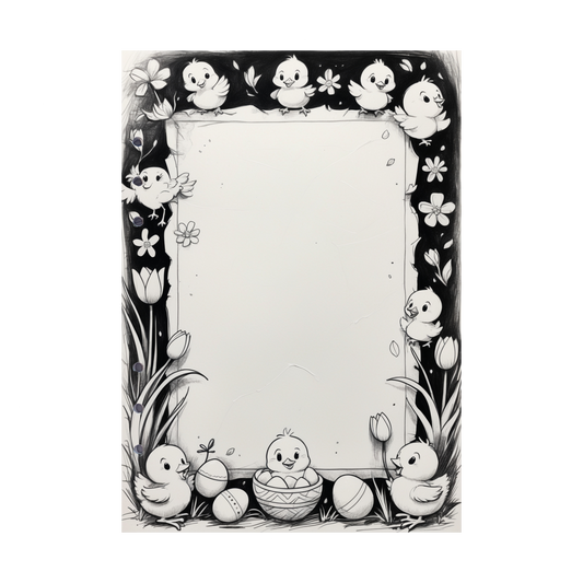 DIN A5 Ringbucheinlagen 6-fach Lochung mit Motiv | Happy Easter 44