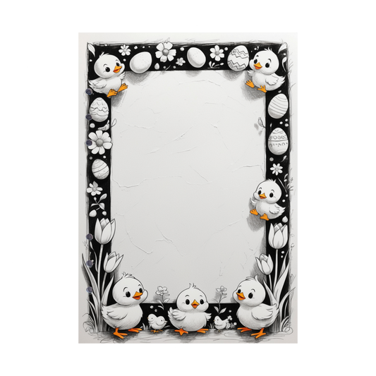 DIN A5 Ringbucheinlagen 6-fach Lochung mit Motiv | Happy Easter 45