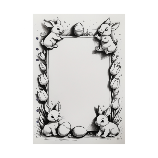 DIN A5 Ringbucheinlagen 6-fach Lochung mit Motiv | Happy Easter 48