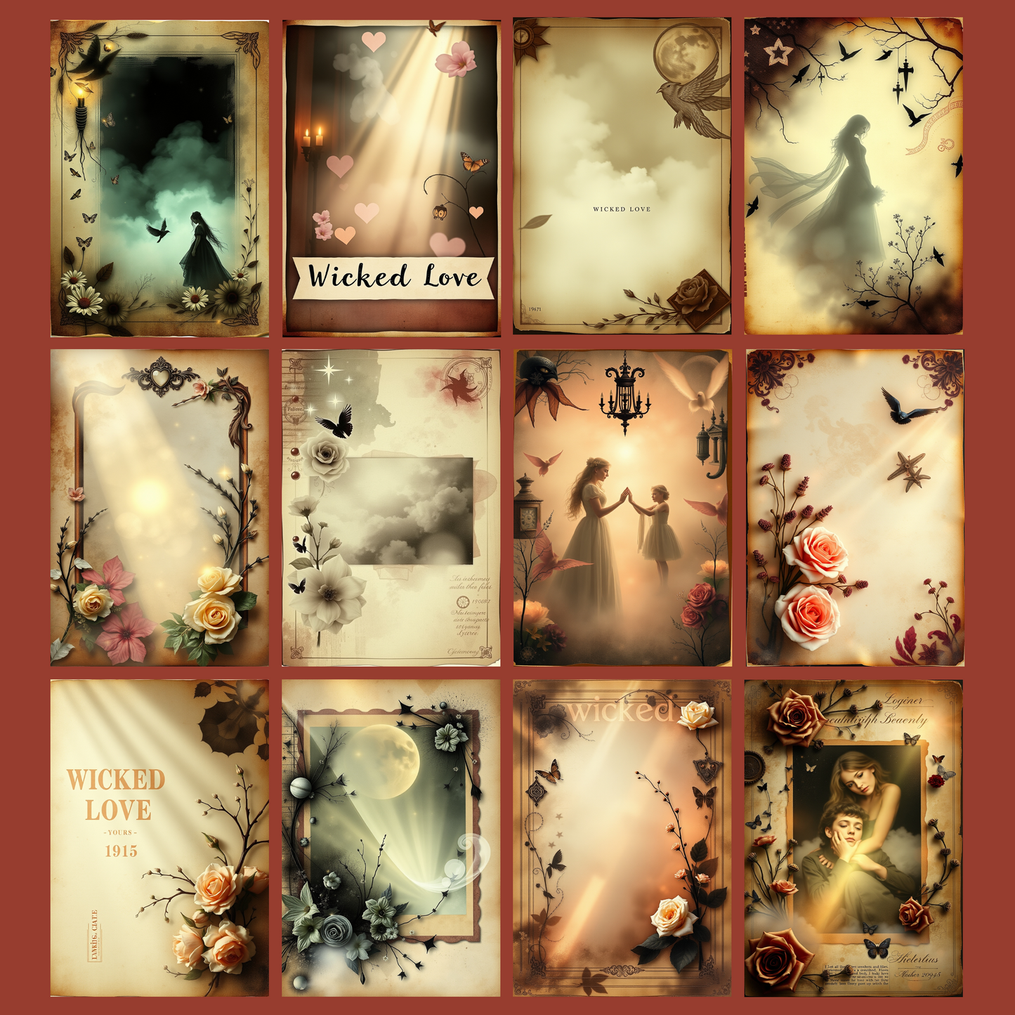 Wicked Love | Digital Download | 100 Bilder | Scrapbook | DIN A4