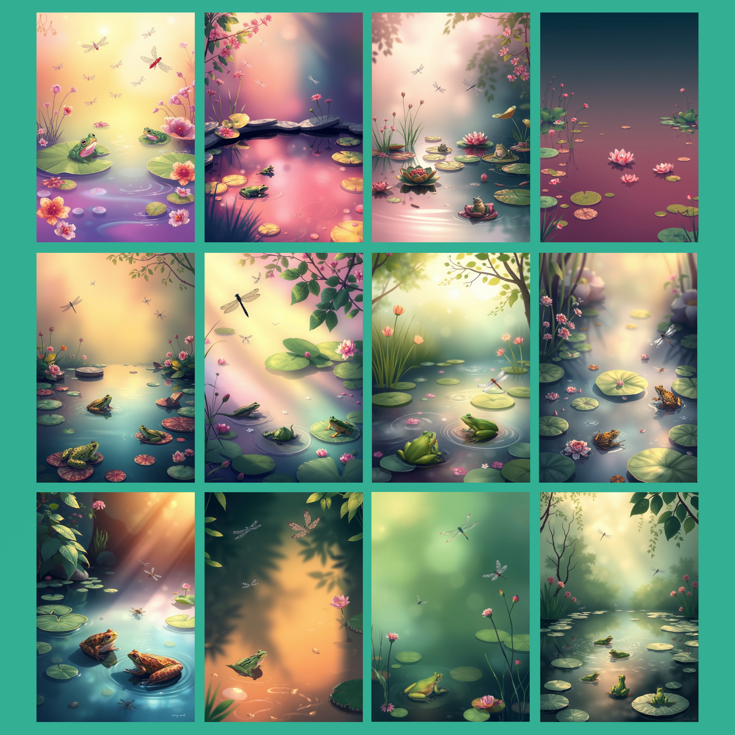Frog´s Paradise | Digital Download | 100 Bilder | Scrapbook | DIN A4
