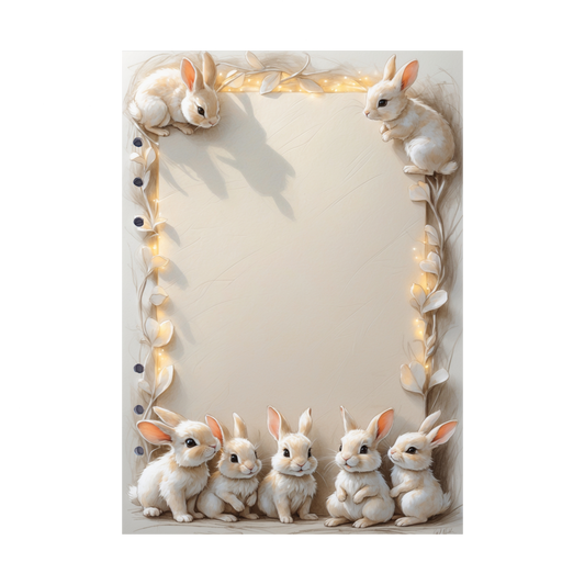 DIN A5 Ringbucheinlagen 6-fach Lochung mit Motiv | Happy Easter 5