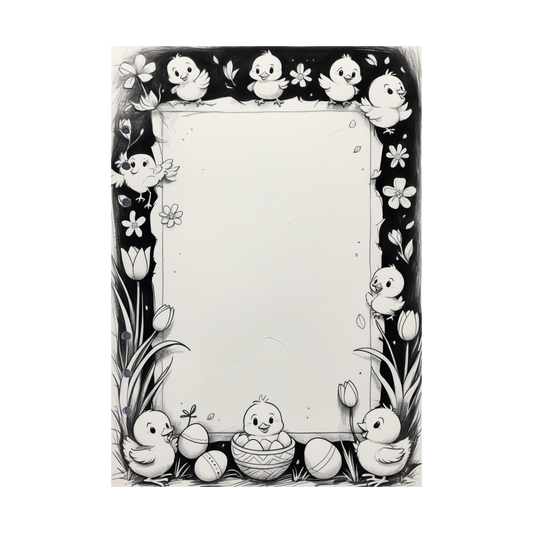 DIN A5 Ringbucheinlagen 6-fach Lochung mit Motiv | Happy Easter 51